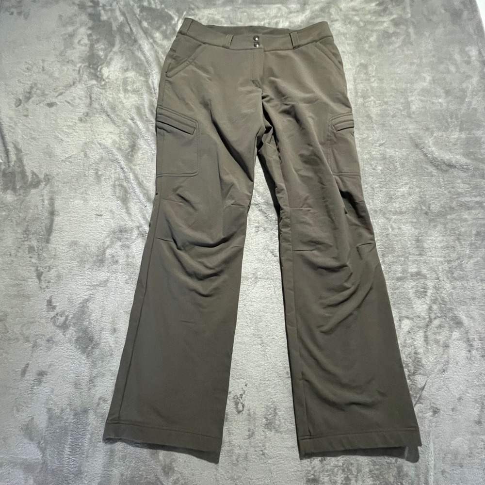 ExOfficio Cargo Pants Womens 10 Gray Green Nylon Spandex Outdoor Travel Hiking